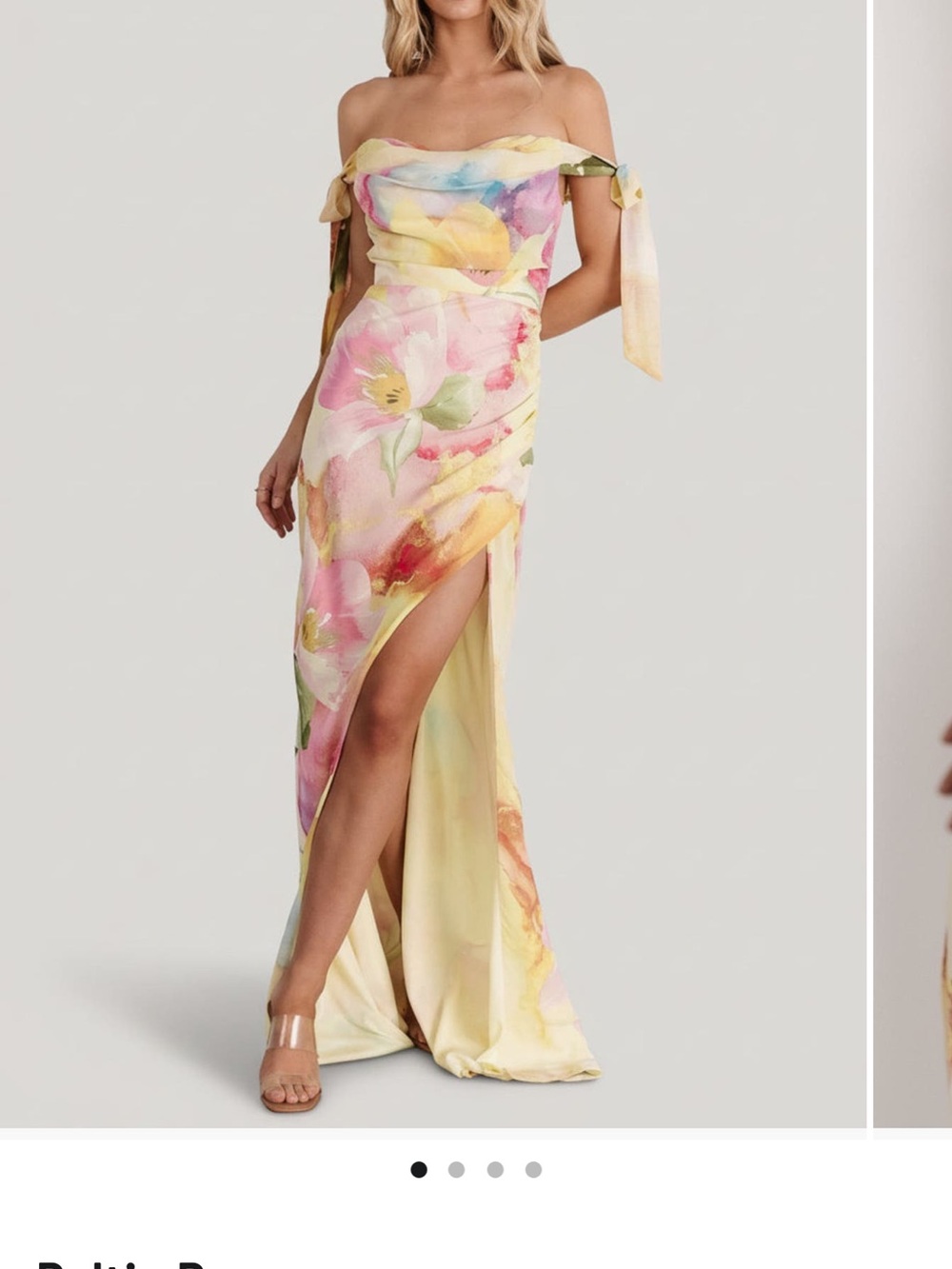 Baltic Born Allegra Off Shoulder
Maxi Dress